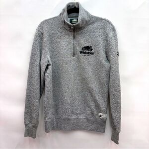 Roots Canada Grey Quarter Zip Pullover Sz XS